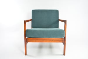 Image of Fauteuil BZ bleu denim