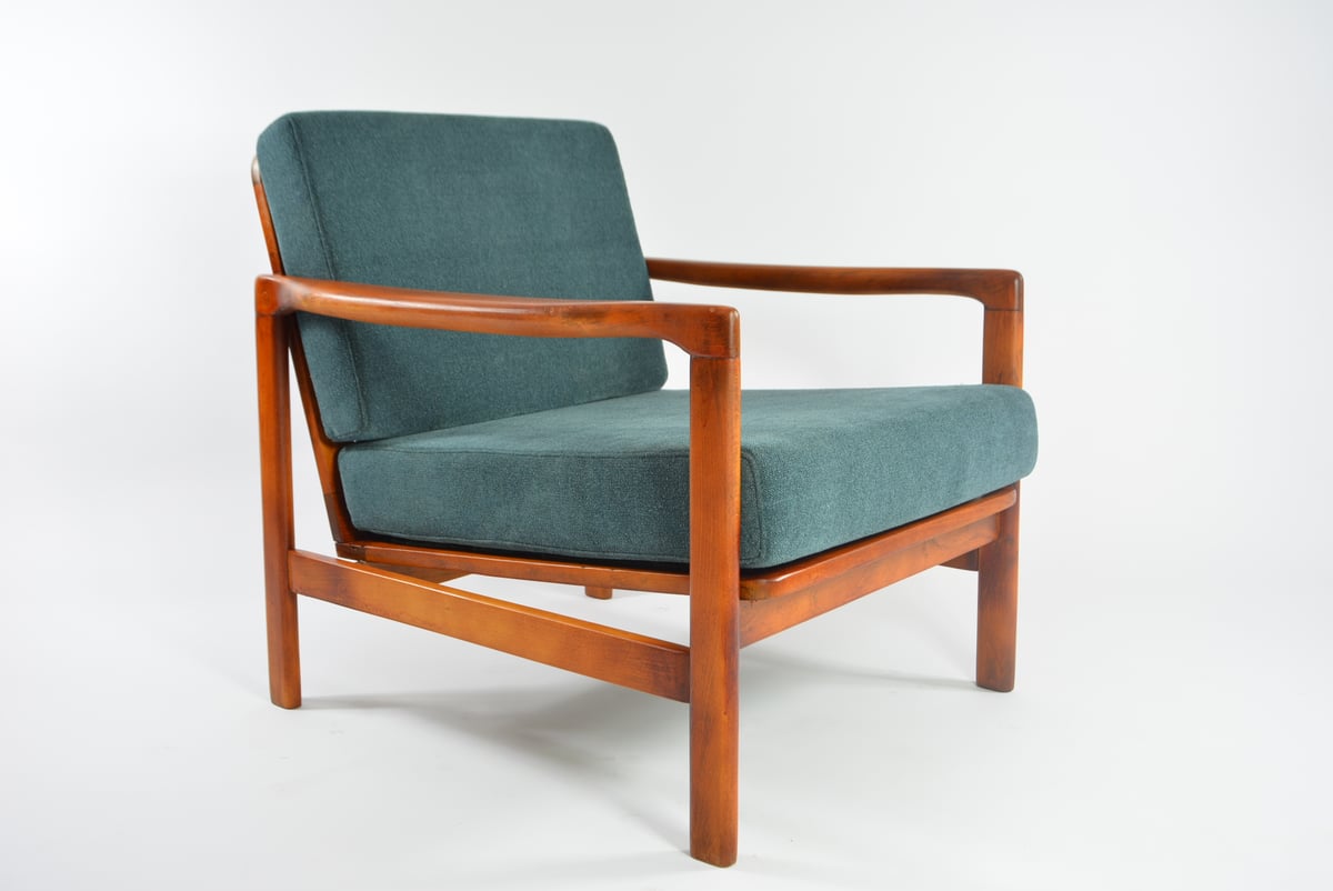 Image of Fauteuil BZ bleu denim