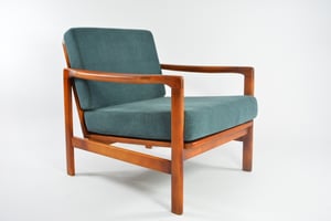Image of Fauteuil BZ bleu denim