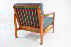 Image of Fauteuil BZ bleu denim