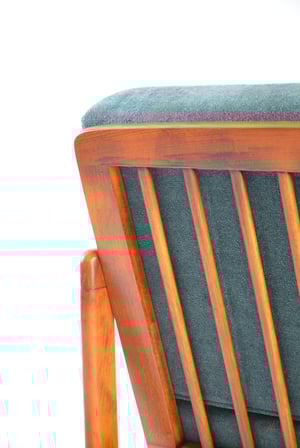 Image of Fauteuil BZ bleu denim