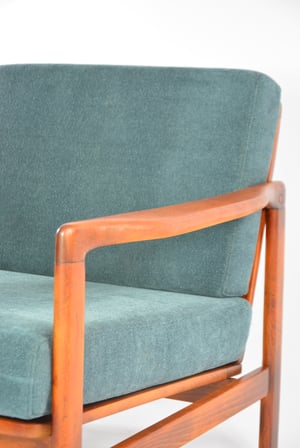 Image of Fauteuil BZ bleu denim