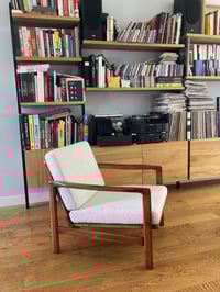 Image 11 of Fauteuil BZ bleu denim