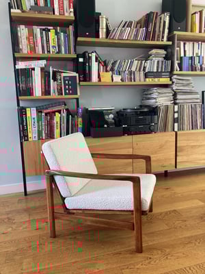 Image of Fauteuil BZ bleu denim