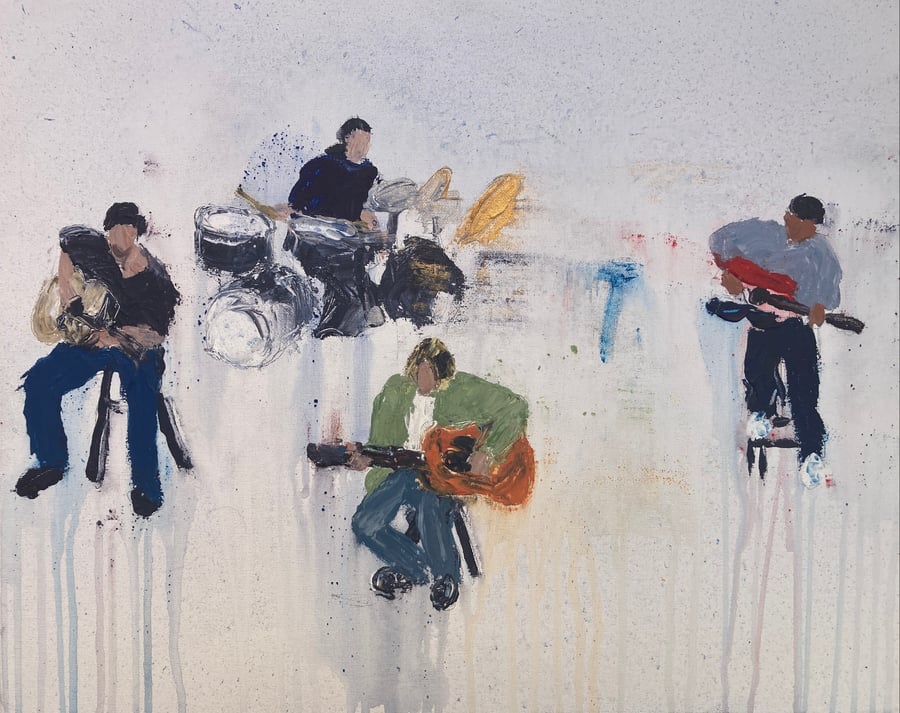 Image of Nirvana unplugged (original painting)