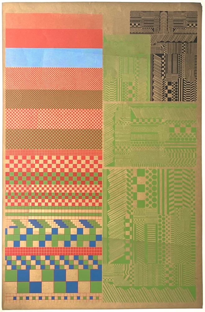 Image of eduardo paolozzi / geometric variations (proof) GREEN / 40/012 