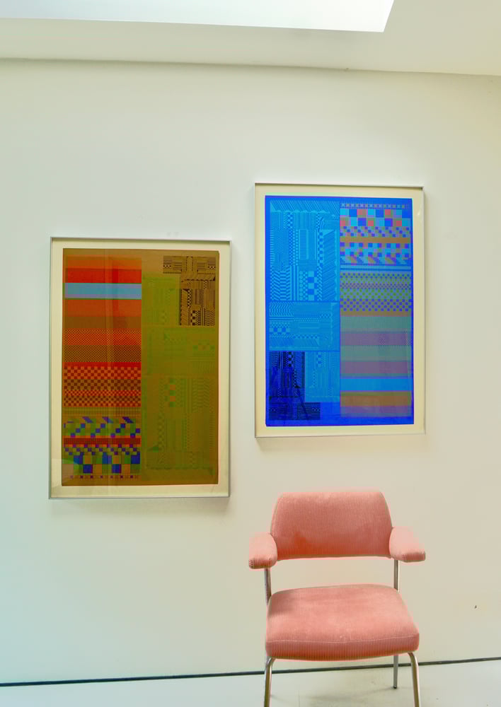 Image of eduardo paolozzi / geometric variations (proof) BLUE / 40/002 