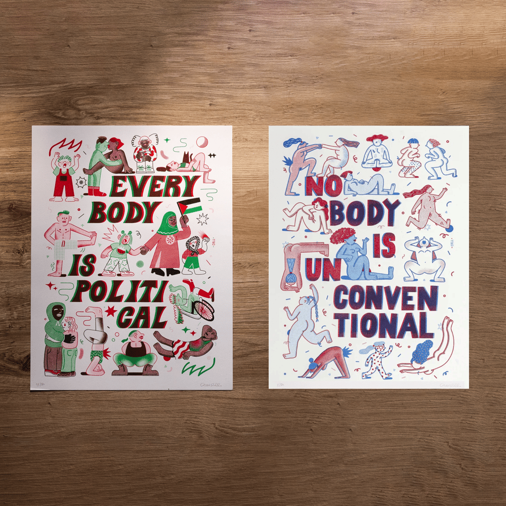 Image of Combo poster • Every Body is Political + No Body is Unconventional