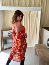 Image 2 of 60's Print Kaftan - Orange