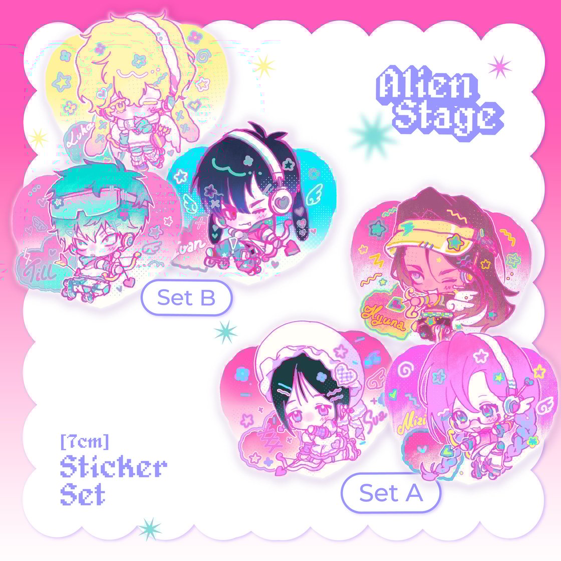 Image of Alien Stage Sticker Pack
