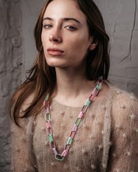 Image 2 of Highlighter Chain Necklace Lilac