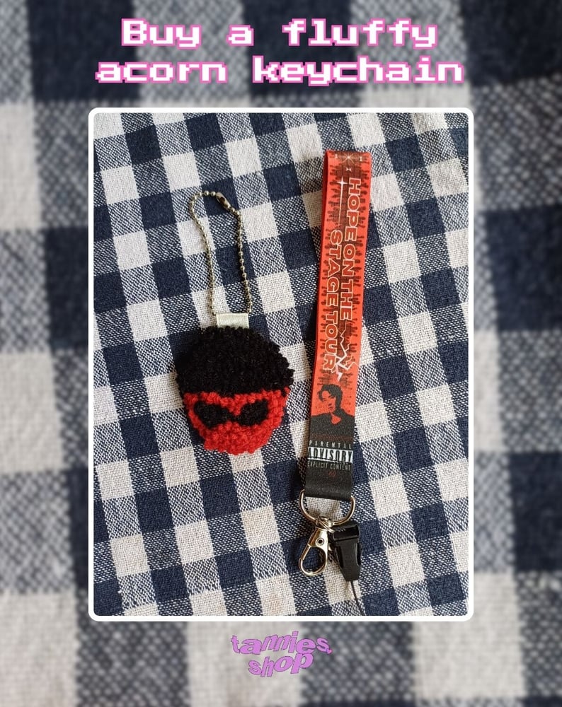Image of Fluffy Acorn Keychain