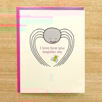 Image 1 of Spider + Fly Greeting Card