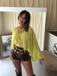 Image 5 of Acid Green Cape Top