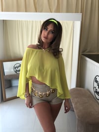 Image 8 of Acid Green Cape Top
