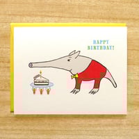 Image 1 of Anteater Birthday Card