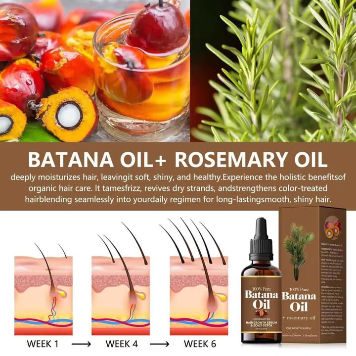 Image of Batana oil  with rosemary oil for Hair and scalp 
