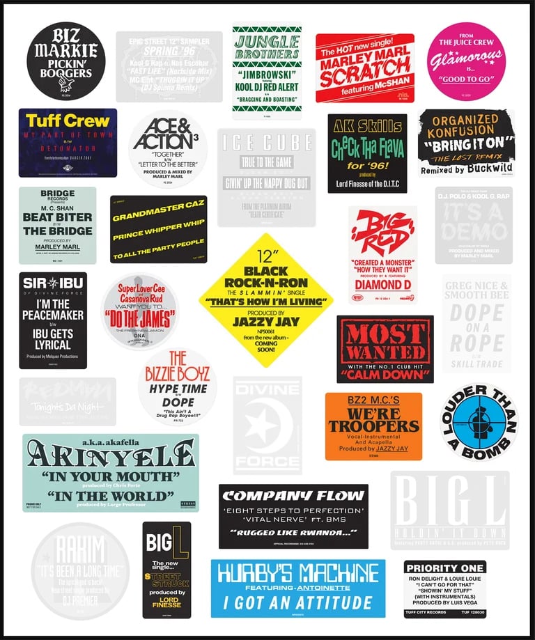 Image of DWG "Don't Believe The Hype...Sticker" PICK 'N' MIX pack of 10