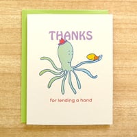 Image 1 of Octopus Thank You Card