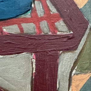 Image of Contemporary Painting. 'Lilies and Pidgeon,' Marc Taylor