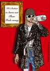 Kurt Cobain - Nirvana print - Red
