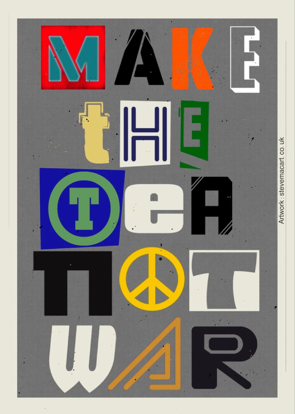 Make the tea not war - print
