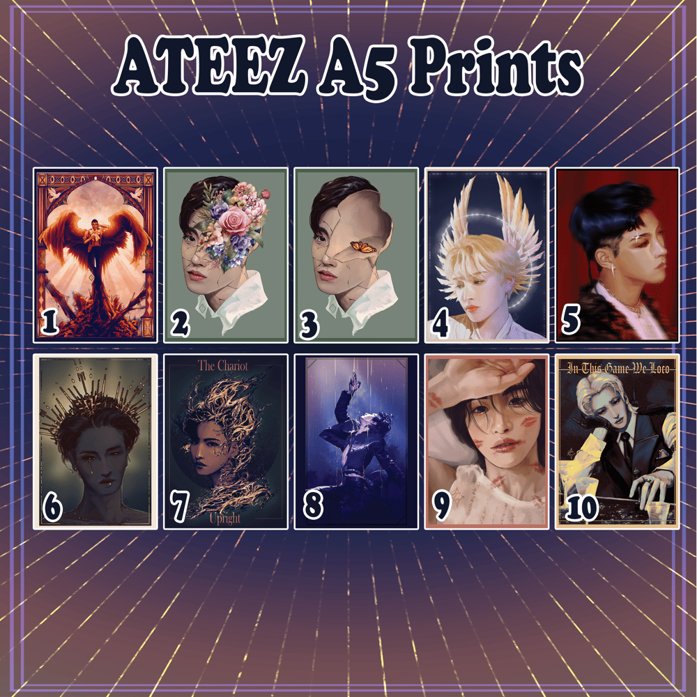 Image of ATEEZ A5 Prints