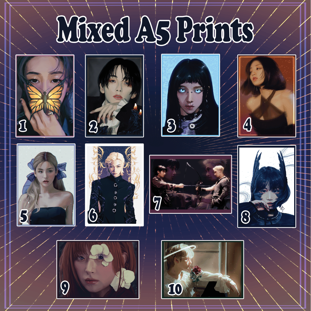 Image of A5 Mixed Group Art Prints