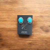 Sleeping Beauty Turquoise Studs w/ Ball Accent