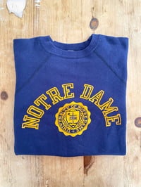Image 1 of 80s CHAMPION NOTRE DAME UNIVERSITY SWEATSHIRT