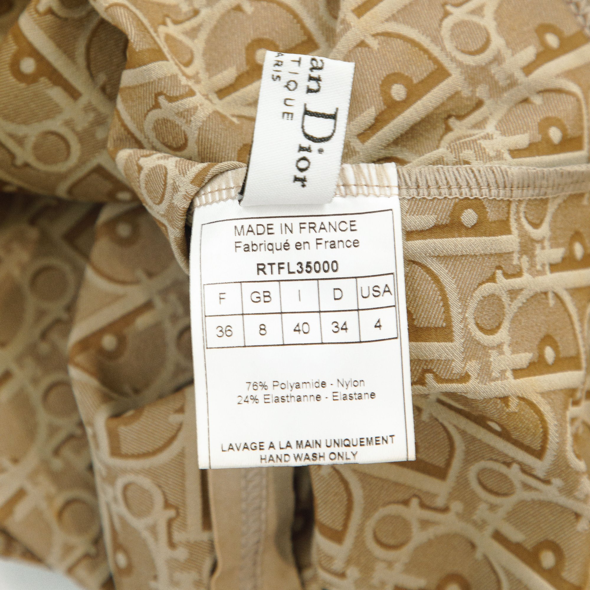 Image of Christian Dior 2004 Rasta Monogram Swim Halter Top 