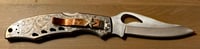 Image 5 of Windy Ridge Designs Custom Spyderco Byrd Knife. Sterling and Nickel Silver scales