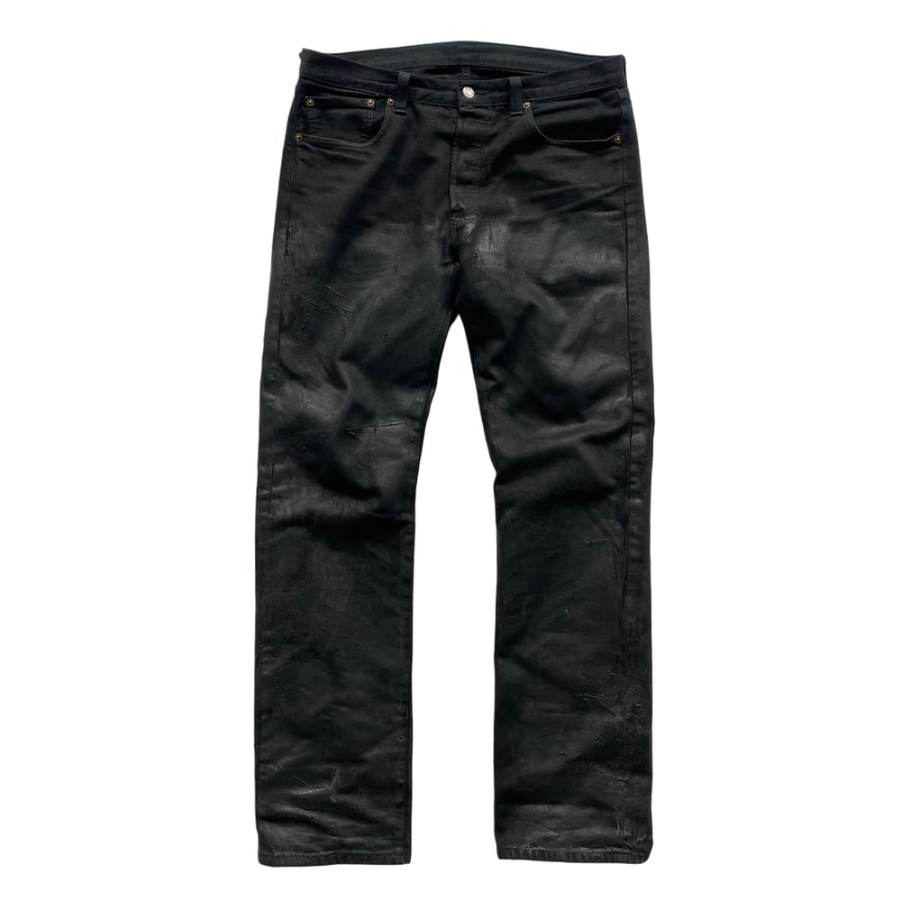 TROMPE L'OEIL LEATHER DENIM