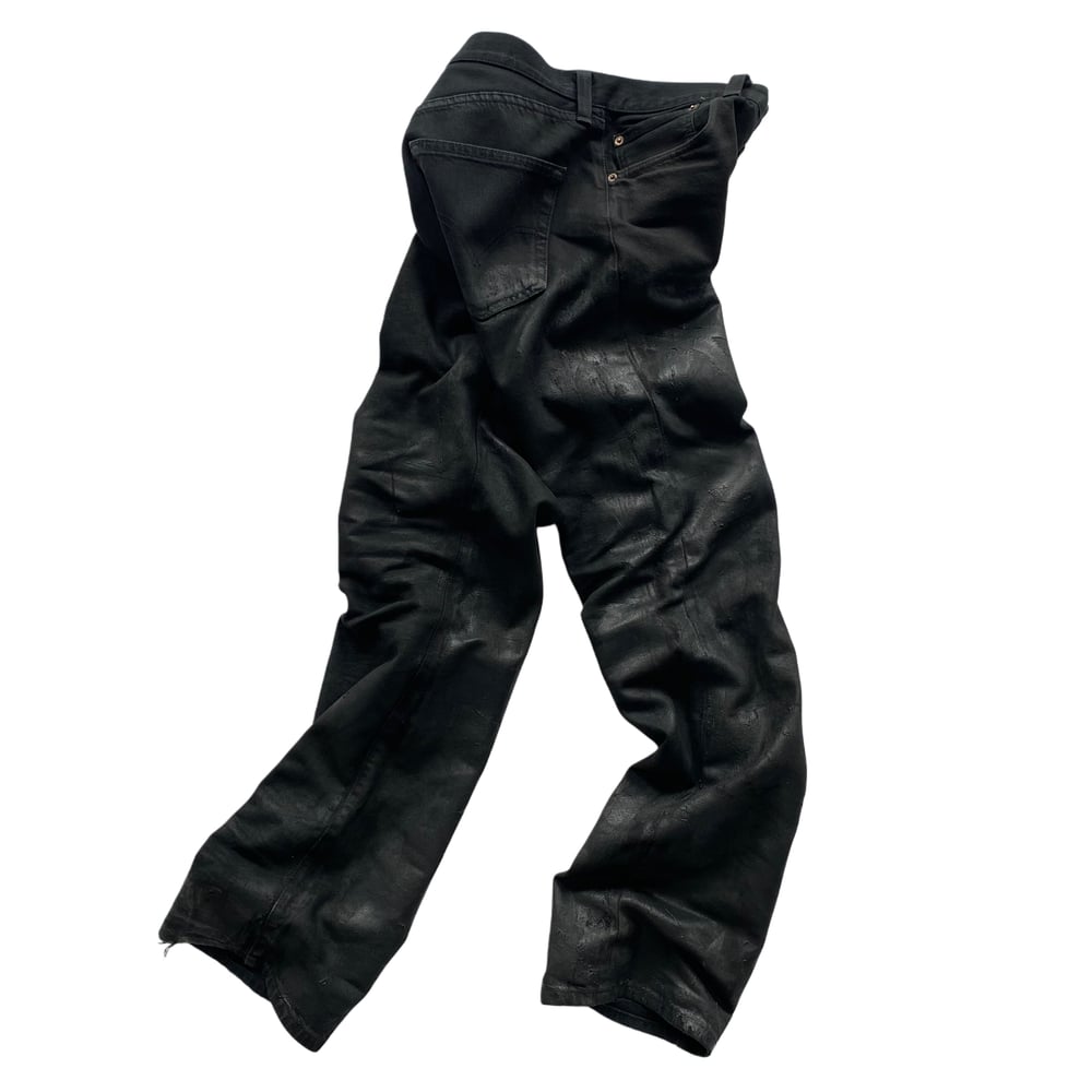 TROMPE L'OEIL LEATHER DENIM