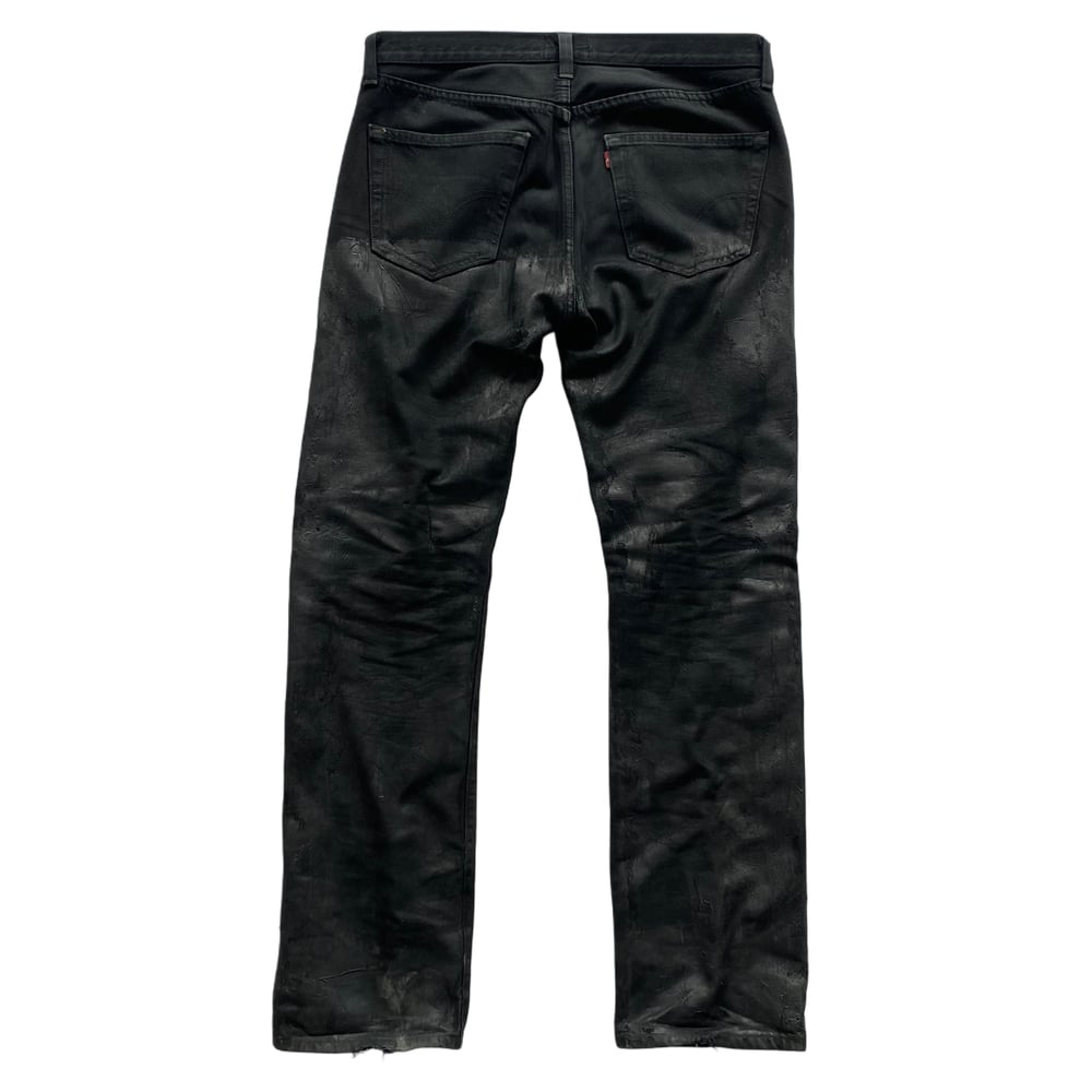 TROMPE L'OEIL LEATHER DENIM