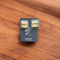 Royston Ribbon Square Studs