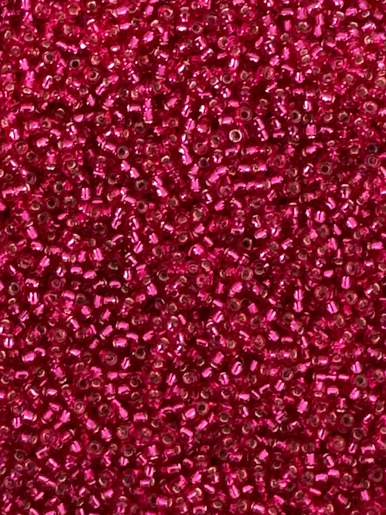 Silverlined dyed raspberry, Miyuki Seed beads