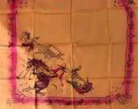 Image 5 of Vintage Top of Raton Pass Rodeo Souvenir Scarf. Santa Fe Trail