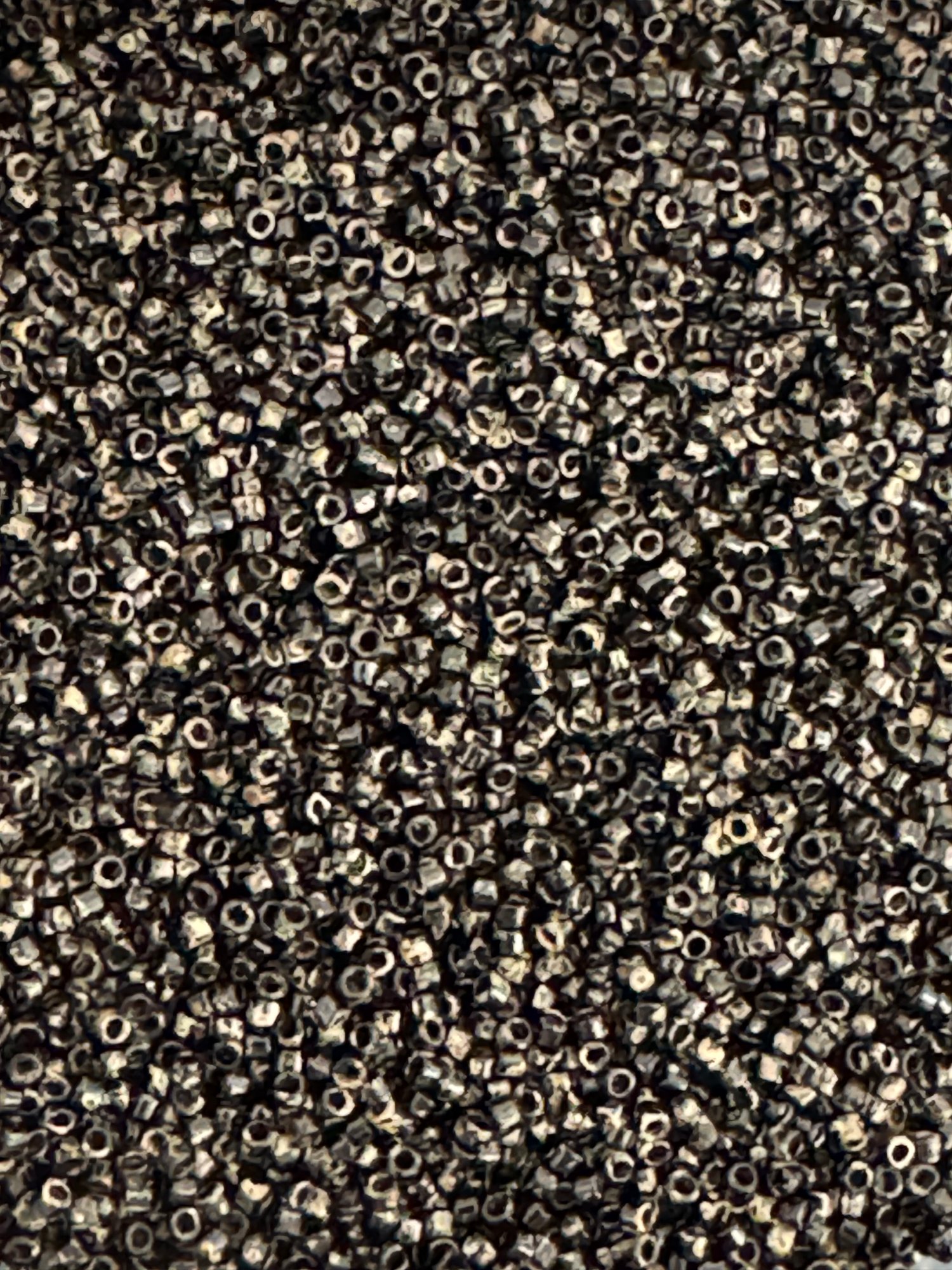 Delica Miyuki, opaque picasso Black