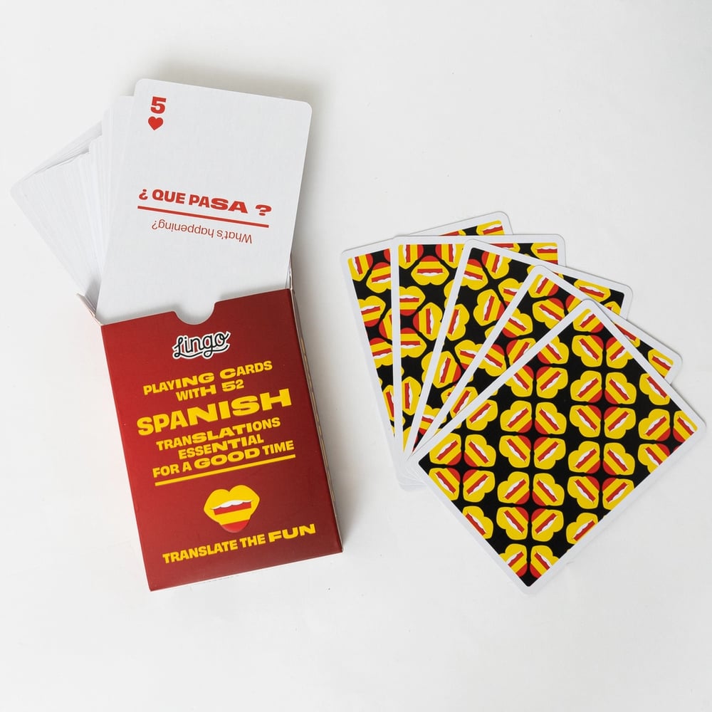 Image of Spanish Lingo Playing Cards