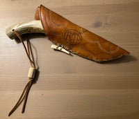 Image 1 of BAF Knifeworks Fixed Blade Knife with Cowboy Boot Sheath