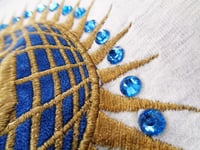 Image 6 of Customised vintage 1980's Daniel James Gold thread T shirt