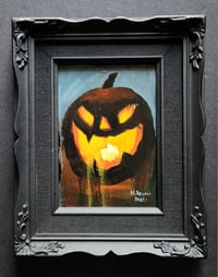 Image 2 of Halloween Jack O'Lantern I - Oil Painting