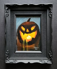Image 3 of Halloween Jack O'Lantern I - Oil Painting