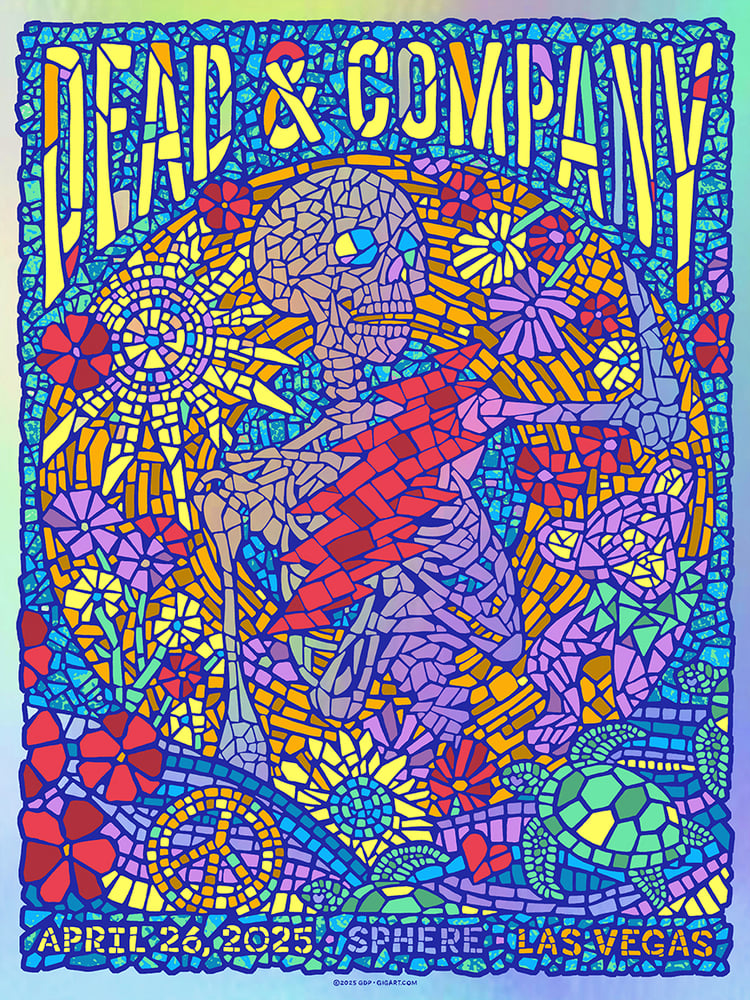 Image of Dead & Company Sphere 2025 Rainbow Foil Variant