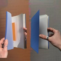 Carnet A5 - bleu et orange