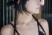 Image 3 of Silver Liquid Thorns Necklace