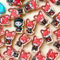 FFXIV: Strawberry and Hiroraha Acrylic Blocks 
