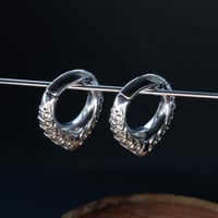 Image 2 of Ear Weights - ELSA - Silver - Stainless Steel - Magnetic Hangers for Stretched Ears - 8MM 0G