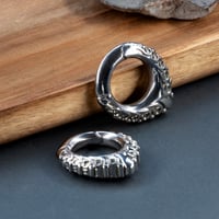 Image 3 of Ear Weights - ELSA - Silver - Stainless Steel - Magnetic Hangers for Stretched Ears - 8MM 0G